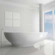 Tasse Cian Solid Surface Freestanding Bath, 1770 x 880 By BC Designs