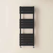 Gio Nova Black Bathroom Towel Radiator 1200 x 500mm