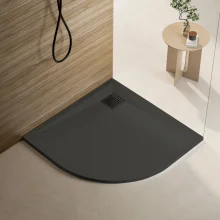 Kudos Kstone 1000 x 800mm Offset Quadrant Anti-Slip Left Hand Shower Tray