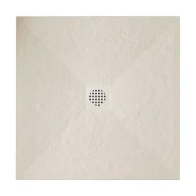 Gio Slate 800 x 800mm Cuttable Slate Shower Tray Sandstorm