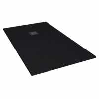 Giorgio2 Cut-To-Size Black Slate Effect Square Shower Tray - 800 x 800mm