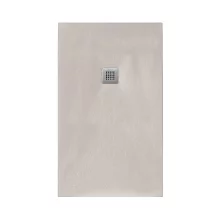 Giorgio2 Cut-To-Size Soft Taupe Slate Effect Shower Tray - 1900 x 700mm