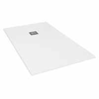 Giorgio2 Cut-To-Size White Slate Effect Shower Tray - 2200 x 800mm