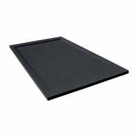 Giorgio Lux Graphite Slate Effect Shower Tray - 1600 x 900 - Concealed Waste