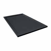 Giorgio Lux Graphite Slate Effect Shower Tray - 1000 x 900 - Concealed Waste