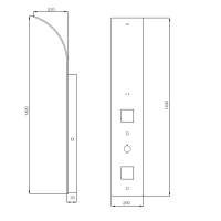 Synergy Stream Steel Waterfall Shower