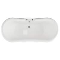 Gressingham 1760mm Freestanding Boat Bath - White