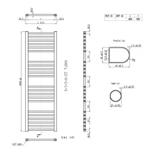 Elizabeth 965 x 538mm Traditional Bathroom Radiator 