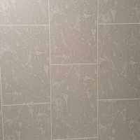 Neptune 250 - Grey Grout Line Tile - Tile Effect PVC Plastic Wall & Ceiling Cladding - 2.7m - 4 Pack