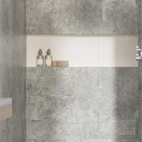 Grey Marble M1 PVC Wetpanel Shower Board  2400 x 1000mm