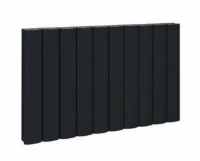 Eastbrook Guardia 600 x 470 Matt Black Horizontal Designer Radiator