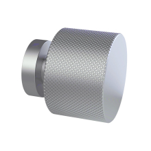 Nuie Satin Silver Knurled Knob