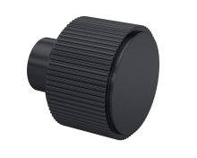 Nuie Matt Black Fluted Knob