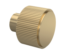 Nuie Brushed Brass Fluted Knob