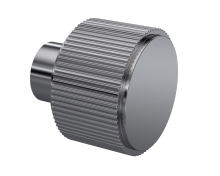 Nuie Brushed Pewter Fluted Knob