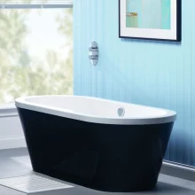 Carron Halcyon 1750 x 800 Black Freestanding Bath - Reinforced Carronite