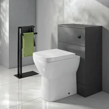 Lancia Rossini Pebble Grey Back to Wall Toilet Unit