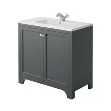 Harrogate Brunswick 900 Traditional Spa Grey Vanity Unit
