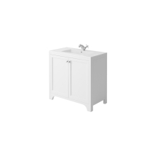 Harrogate Brunswick 900 White Vanity Unit