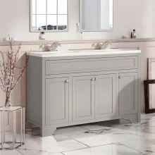 Harrogate Dutchy 1200 Traditional Dovetail Grey Vanity Unit