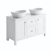 Harrogate Montpelier 1200 Traditional Arctic White Vanity Unit