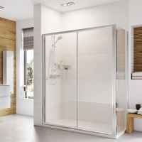 Scudo S6 1100mm Chrome Sliding Shower Door