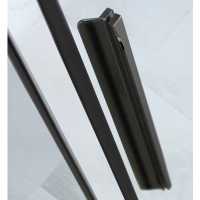 Pure Ebony Black Glass Offset Quadrant Shower - 1200 x 900mm