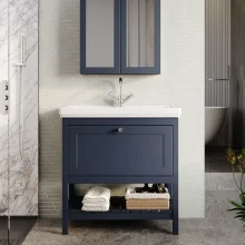 Hudson Reed Bexley Indigo Blue 800mm Bathroom Vanity Unit