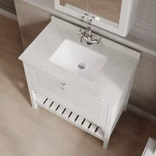 Hudson Reed Bexley Pure White 800mm Bathroom Vanity Unit