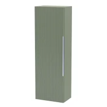 Hudson Reed Fluted 400 Satin Green Wall Hung Tall Unit