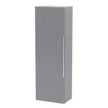 Hudson Reed Fluted 400 Satin Grey Wall Hung Tall Unit