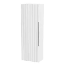 Hudson Reed Fluted 400 Satin White Wall Hung Tall Unit