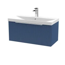 Hudson Reed Fluted 800 Soft Black Vanity Unit & Basin