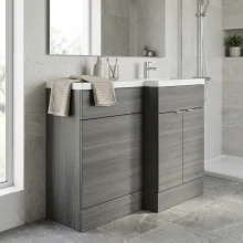 Hudson Reed Fusion Anthracite 1000 LH Combination Unit & Basin