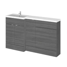 Hudson Reed Fusion Anthracite 1500 LH Rectangle Basin & WC Unit