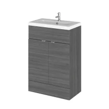 Hudson Reed Fusion Pebble Grey 500mm Vanity Unit and Compact Basin
