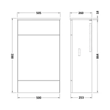 hudson-reed-fusion-gloss-grey-500mm-wc-unit-matching-top-tech.webp