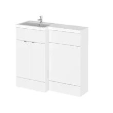 Hudson Reed Fusion White 1000 LH Combination Unit & Basin