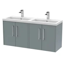 Hudson Reed Juno 1200 Oak Wall Hung Vanity Unit