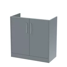 Hudson Reed Juno 800 Grey 2 Door Floor Standing Vanity Unit