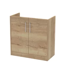 Hudson Reed Juno 800 Oak 2 Door Floor Standing Vanity Unit