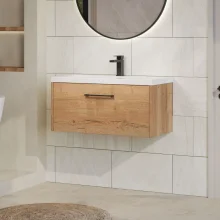 Hudson Reed Juno 800 Oak Wall Hung Vanity Unit