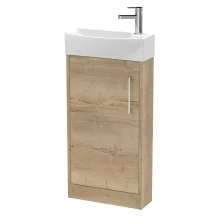 Hudson Reed Juno Metallic Slate Floor Standing Vanity Unit & Basin
