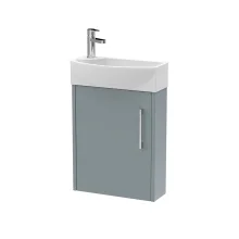 Hudson Reed Juno Coastal Grey Compact Vanity Unit & Basin