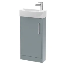 Hudson Reed Juno Graphite Grey Floor Standing Vanity Unit & Basin
