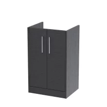 Hudson Reed Juno Graphite Grey 2 Door Floor Standing Vanity Unit