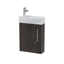 Hudson Reed Juno Metallic Slate Compact Vanity Unit & Basin