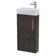 Hudson Reed Juno Slate 800 2 Drawer Wall Hung Vanity Unit