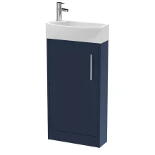 Hudson Reed Juno Midnight Blue Floor Standing Vanity Unit & Basin