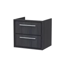 Hudson Reed Lille 600 2 Drawer Graphite Grey Wall Hung Vanity Unit